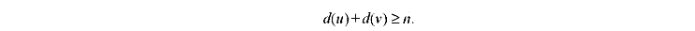 设G是n（n≥3)阶无向简单哈密顿图，则对于任意不相邻的顶点为均有以上结论成立吗？为什么？设G是n(