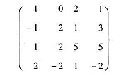 设ε1，ε2，ε3，ε4四维线性空间V的一组基，已知线性变换在这组基下的矩阵为1)求在设ε1，ε2，
