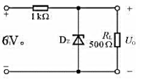 已知图P1.6所示电路中稳压管的稳定电压UZ=6V,最小稳定电流Izmin=5mA,最大稳定电流Iz