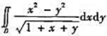设区域为D（x|+|y|≤1),则 =（).A.0B.1C.-1D.1/2设区域为D(x|+|y|≤