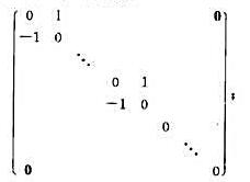 令A是数域F上一个n阶反对称矩阵，即满足条件AT=-A。（i)A必与如下形式的一个矩阵合同：（ii)