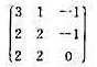 设σ是复数域上三维向量空间V的一个线性变换，它关于V的一个基的矩阵是求出σ的若尔当分解。设σ是复数域