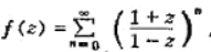 证明级数 所定义的函数在左半平而内解析,并可解析开拓到除掉点z=0外的整个复平面。证明级数 所定义的