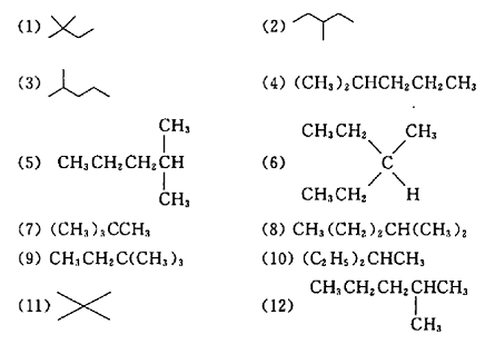 下列各构造式中，哪些代表相同的化合物，而只是书写方式不同？