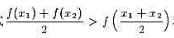如果曲线y=f（x)上的任一条弦都高于它所限的弧，证明不等式对于所有的x1,x2（x1≠x如果曲线y