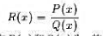 设式中P（x)和Q（x)为x的多项式，并且P（a)=Q（a)=0，问有哪些可能的值？设式中P(x)和
