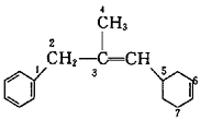 指出下面结构式中1~7号碳原子的杂化状态。