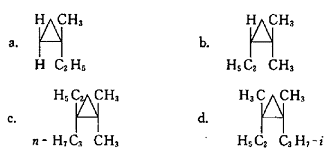 命名下列化合物，指出哪个有几何异构体，并写出它们的构型式。