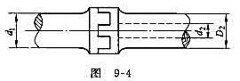 实心轴和空心轴通过牙嵌离合器连在一起（图9-4)，已知轴的转速n=100r/min，传递功率P=7.
