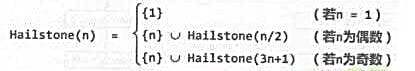 序列Hailstone（n)是从n开始，按照以下规则依次生成的一组自然数：比如：试编写一个非递归程序