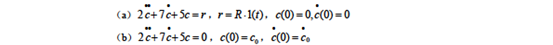 用拉氏变换法求解下式微分方程。