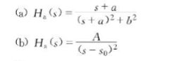 用冲激响应不变法将以下Ha（s)转换为H（z)，抽样周期为T。用冲激响应不变法将以下Ha(s)转换为