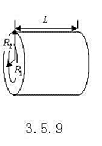 长直导线和它同轴的金属圆简构成圆柱电容器，期间充满相对介电常量为εr的均匀电介质（如图)长直导线和它