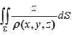 设∑为上半椭球面， π为∑在点p（x,y,z)处的切平面，ρp（x,y,z)为原点O（0,0,0)到