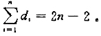 （a)证明有n个顶点的树，其顶点度数之和为2n-2. （b)设d1,d2,···,dn是n个正整数，
