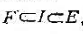 令域F的特征不是2,E是F的一个扩域，并且（E:F)=4证明，存在一个满足条件.的F的二次扩域I的充