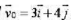 质量为2kg的质点在xy平面上运动，受到外力的作用，t=0时，它的初速度为，求t=1s时质点的速度及