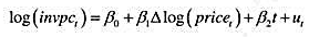 利用HSEINV.RAW中的数据。 （i)求出log（inypc)中的一阶自相关系数，然后再求log