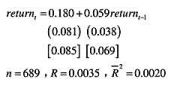 在教材例12.8中，我们发现方程（12.47)的ut中有异方差性存在的证据。因此，我们就来计算异方差