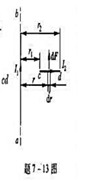 一长直导线ab,通有电流I1=20A,其旁放置一段导线cd,通有电流I=10A,且ab与d在同平面上