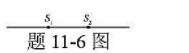 如题11-6图所示，S1和S2为两相干波源，振幅均为A1，相距λ/4，S1较S2位相超前π/2，求：
