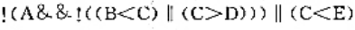 写出下列中缀表达式的后缀形式：（1)A×B×C（2)-A+B-C+D（3)A×-B+C（4)（A+B