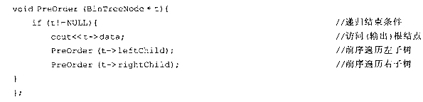 下面是一个二叉树的前序遍历的递归算法。（1)改写PreOrder算法，消去第二个递门调用PreOrd