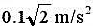 如图8-22a所示，斜面AB与水平面间成45°角，以0.1m/s2的加速度沿轴Ox向右运动。物块M以
