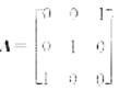 下列矩阵中，不能相似于对角矩阵的是（)A.B.C.D.