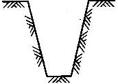 下图沟槽断面形式中，（)为混合槽。abcdA.A.B.B.C.C.D.D.下图沟槽断面形式中，()为