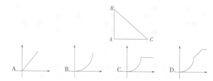 如图，一等腰直角三角形支架，甲、乙两只蚂蚁同时从A点出发分别沿AB、AC匀速爬行，到达B、C两点后保
