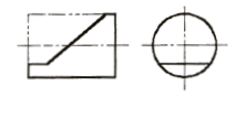 如下图所示，圆柱被不同位置的平面截切，从左至右对截交线空间形状描述正确的选项是()。　　A.直线、双