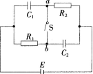 如图所示，C1＝6μF，C2=3μF，R1=3Ω，R2=6Ω，电源电动势E=18 V， 内阻不计。下