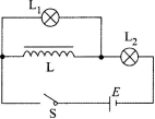 如图所示，线圈L的自感系数很大，且其直流电阻可以忽略不计，L1、L2是两个完全相同的小灯泡，开关S闭