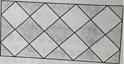 李某准备将长为米，宽为米的矩形地板铺上甲乙两种花色的瓷砖（规格均为20厘米×20厘米)，设计方案如李