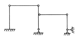 图示体系是（）A.无多余约束的几何不变体系B.有多余约束的几何不变体系C.常变体系D.瞬变体系图示体