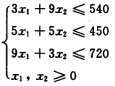 现有LP数学模型： max z＝70x1＋30x2 用单纯形法求得最优表如表2．4．5所示。 在不重
