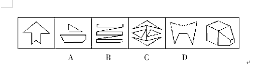 下列四项去掉哪一项后，剩下的图形可以呈现出一定的规律性？A.AB.BC.CD.D下列四项去掉哪一项后