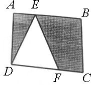 矩形ABCD中AE=FC.则△AED与四边形BCFE能拼成一个直角（）（1）EB=2FC.（2）ED
