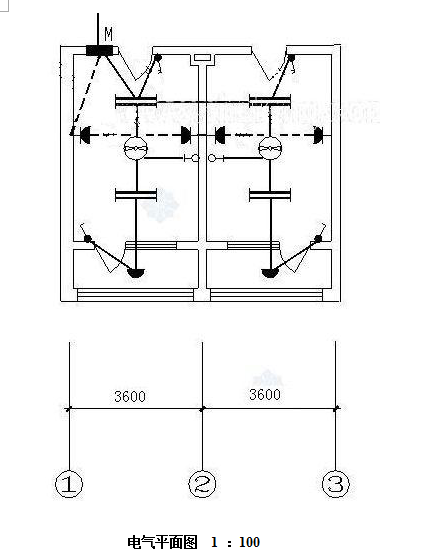 题一、某电气安装工程：（一）设计说明：1、本工程为砖混结构，室内标高为±0.000，层高3米。照明配