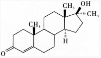 醋酸可的松属于甾体激素类抗炎药物。不同的甾体激素类药物所产生的药效不同，化学结构如下的药物属于 A.