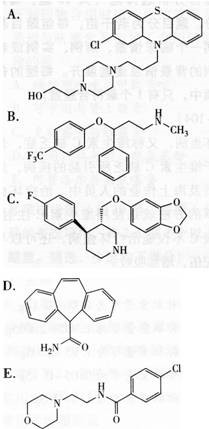 回答题 氟西汀的化学结构式为 查看材料回答题氟西汀的化学结构式为 查看材料请帮忙给出正确答案和分析，