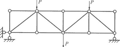 如图所示桁架中零杆数量为（)。A.4根B.5根C.6根D.7根如图所示桁架中零杆数量为()。A.4根