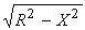 交流电路中存在着阻抗三角形，阻抗|Z|，电阻R，电抗X三者的正确关系为______。A.|Z|=R＋