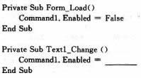 在窗体上画一个名称为Commandl的命令按钮和一个名称为Text1的文本框。程序运行后，Comma