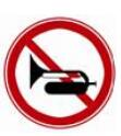 该交通标志的含义是（)。A.解除禁止鸣喇叭B.准许鸣喇叭C.禁止听广播D.禁止鸣喇叭该交通标志的含义