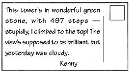 What did Kenny like about the tower？ A．the view it