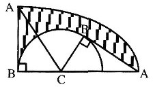 直角三角形ABC，∠A=30°，AC=20厘米，BC=10厘米，以C为定点将三角形旋转到AC与BC成