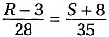 The equation relates the values of two linked curr