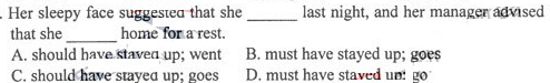请教：2010年高考英语临考试题第1大题第9小题如何解答？【题目描述】第29题：【我提交的答案】：B